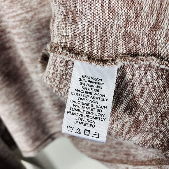 Logo Lori Goldstein Size Medium Space Dye Open Front Cardigan Sweater - Picture 5 of 5